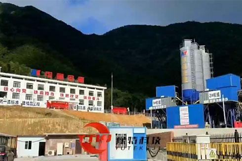 豫特科技助力安能集團(tuán)水電站重點(diǎn)項(xiàng)目，機(jī)制砂生產(chǎn)線。